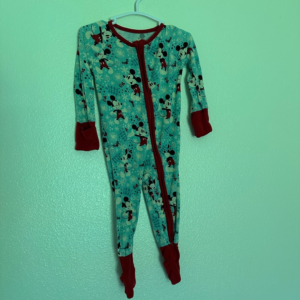 Little Sleepies Micky Mouse Christmas Zippie